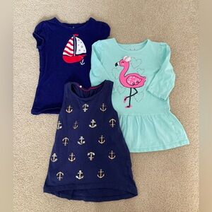 Girls short sleeve shirts- jumping beans size 5